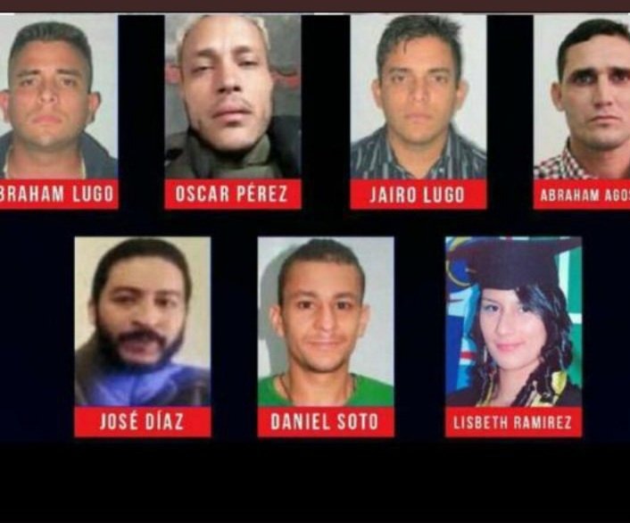 The seven victims of the El Junquito operation
