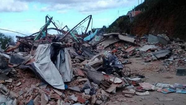 The Junquito cabin completely demolished by authorities on January 30, 2018