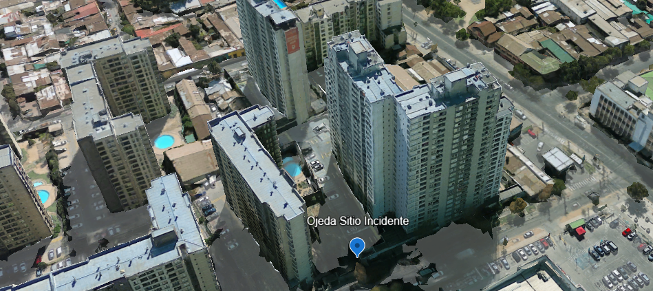 Building exterior — abduction site