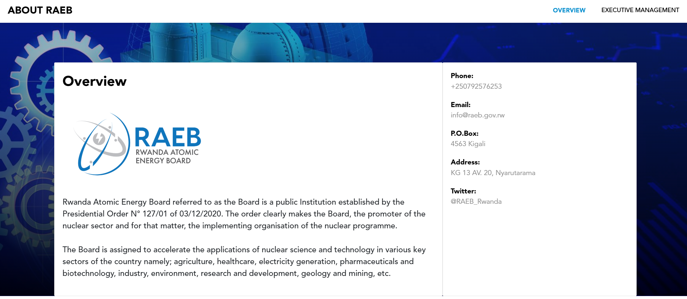 Rwanda Atomic Energy Board - Nuclear Program